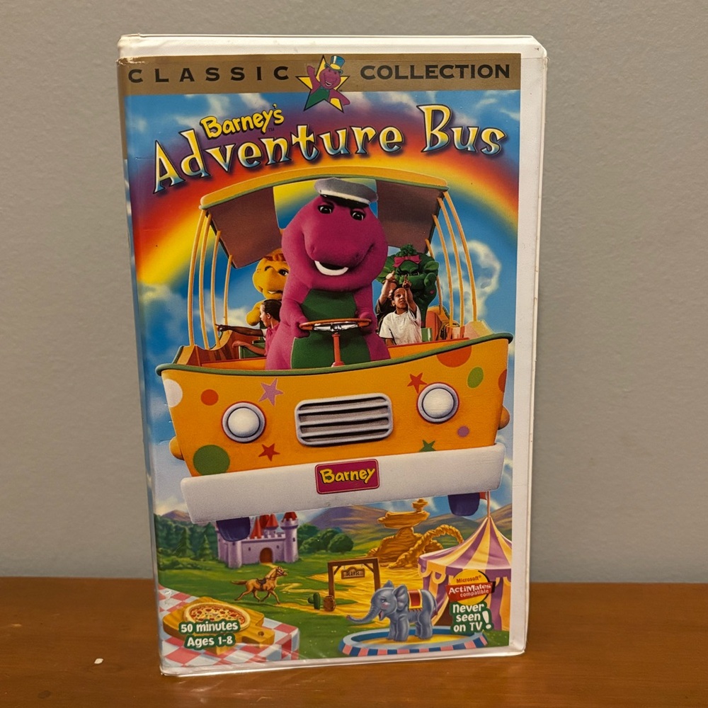 Barney's Adventure Bus Classic Collection VHS 📼 - 1997 - Tested